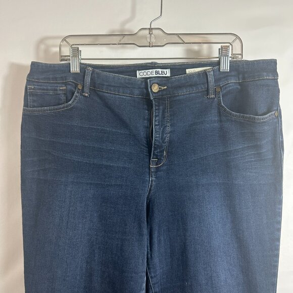 Code Bleu Soho Skinny denim high rise skinny jeans 28 in inseam size 16W - Picture 2 of 8